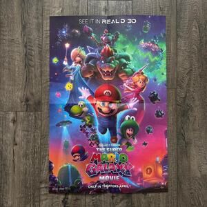 Super Mario Galaxy Movie Promo Poster Collectible Activity